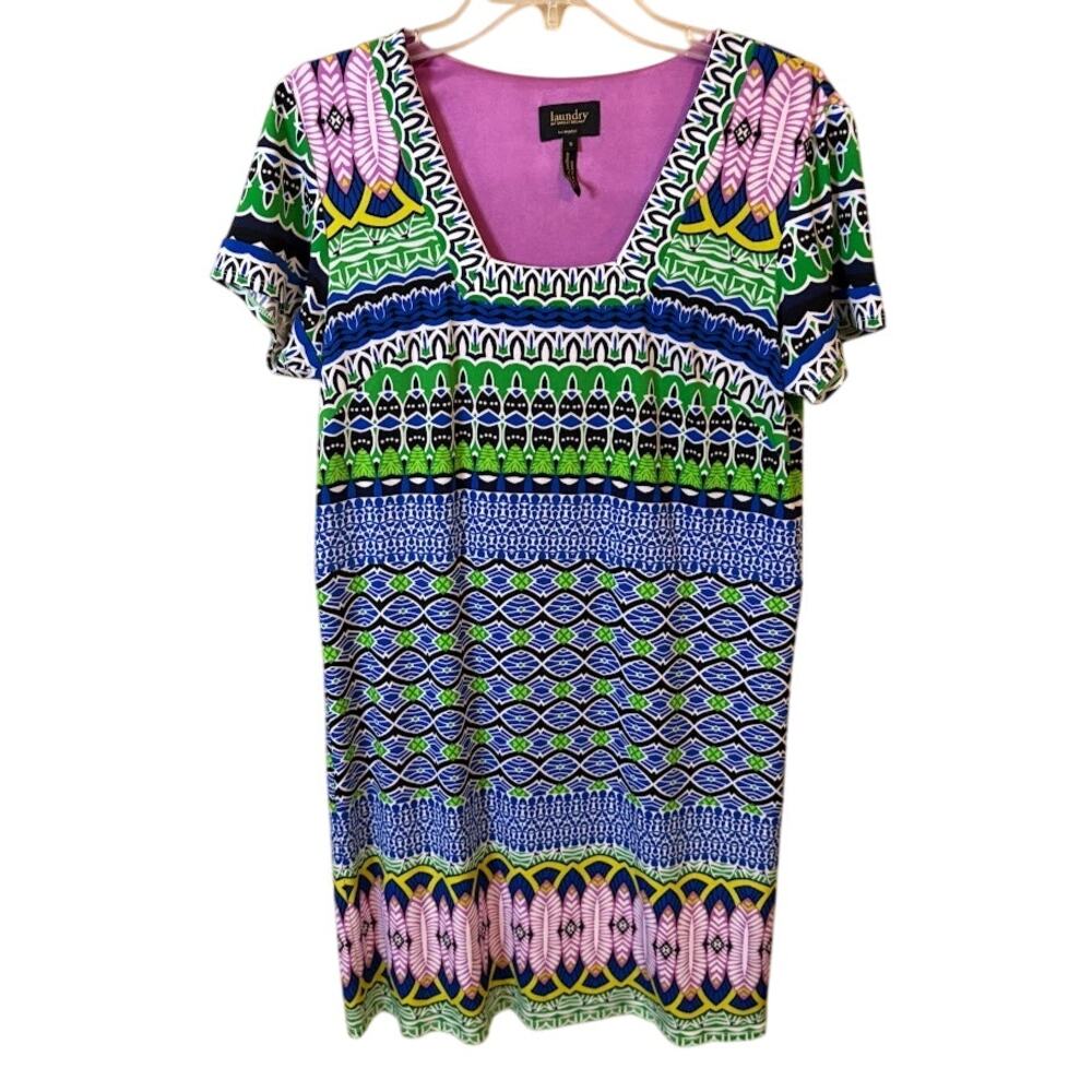 Laundry by Shelli Segal Colorful‎ Print Dress - Size Small